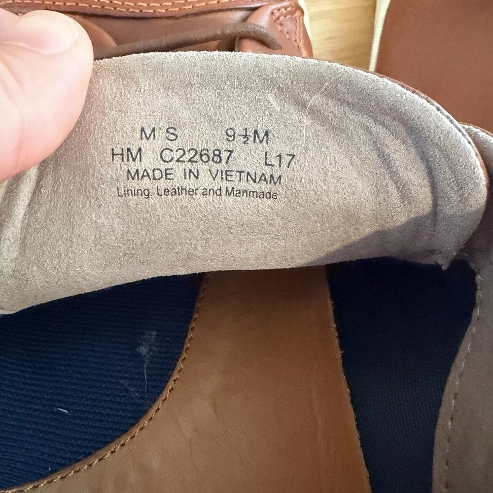 Cole Haan Trafton 9.5 Shoes‎ Brown Leather Sneakers Low Top Work Casual Lace Up